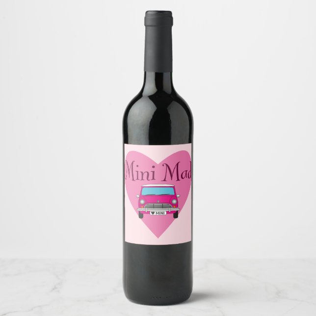 Étiquette Pour Bouteilles De Vin Les amoureux des minis (Devant)
