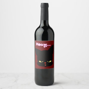 Étiquette Pour Bouteilles De Vin Les bottes du chat
