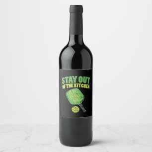 Étiquette Pour Bouteilles De Vin Les cadeaux de Pickleball Funny Pickleball
