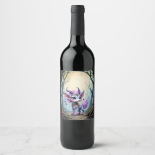 Étiquette Pour Bouteilles De Vin Lilac Whisper – Gardien de la Forêt Enchantée.