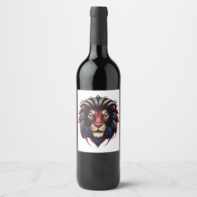 Étiquette Pour Bouteilles De Vin Lion King (Devant)