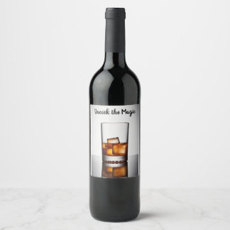 Étiquette Pour Bouteilles De Vin Liqueur magique miniature