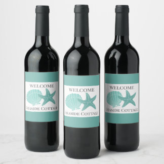 Étiquette Pour Bouteilles De Vin Location de vacances à Beach Airbnb personnalisée