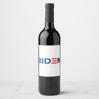 Étiquette Pour Bouteilles De Vin Logo Joe Biden