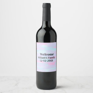 Étiquette Pour Bouteilles De Vin logo monogramme simple et minimaliste pour un accu