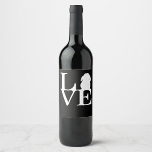 Étiquette Pour Bouteilles De Vin Lop Rabbit Lover I Love Bunnies Graphisme