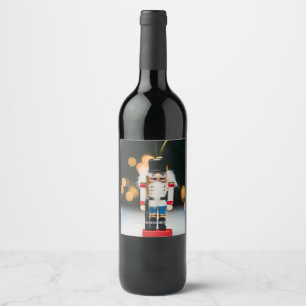Étiquette Pour Bouteilles De Vin L'ornement casse-noisette classique de Noël de Sli