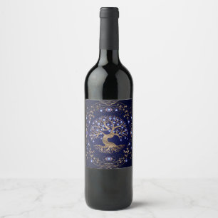 Étiquette Pour Bouteilles De Vin L'ornement des yeux de l'arbre de vie