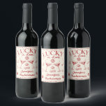 Étiquette Pour Bouteilles De Vin Lucky In Love Cocktails Bachelorette<br><div class="desc">Lucky In Love Cocktails Bachelorette Party Vin Étiquette</div>