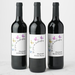 Étiquette Pour Bouteilles De Vin Lui me donne des papillons dans le ventre Enterrem