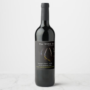 Étiquette Pour Bouteilles De Vin Lunettes de vin, Bar à vin/Vin