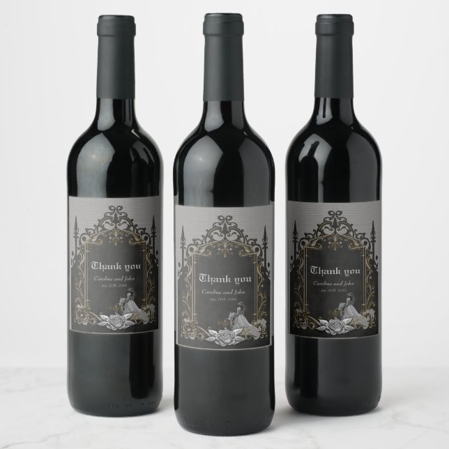 Étiquette Pour Bouteilles De Vin Luxe et romance. (Bouteilles)
