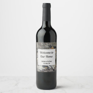 Étiquette Pour Bouteilles De Vin Maison Invité Welcome Plage Vacances Driftwood