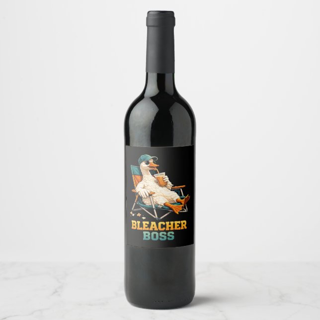 Étiquette Pour Bouteilles De Vin Maître des gradins d'oie (Devant)