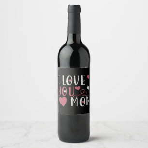 Étiquette Pour Bouteilles De Vin Maman