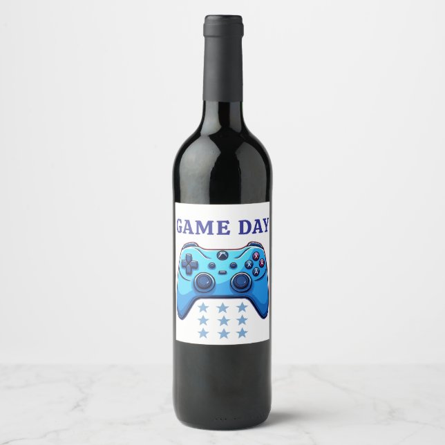 Étiquette Pour Bouteilles De Vin manche à balai de jeu (Devant)