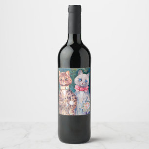 Étiquette Pour Bouteilles De Vin Mariage de chat, Mariage, Mariée, Mariée, Louis Wa