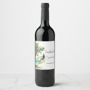 Étiquette Pour Bouteilles De Vin Mariage Italien La Dolce Vita Shower