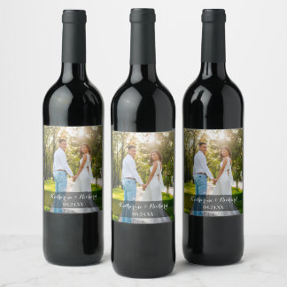 Étiquette Pour Bouteilles De Vin Mariage modèle photo