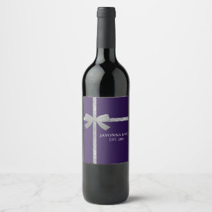 Étiquette Pour Bouteilles De Vin Mariée Argent Bébé Fête d'anniversaire Célébration