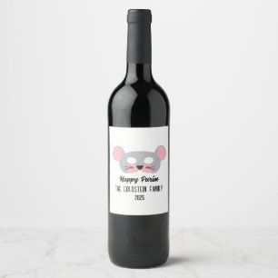 Étiquette Pour Bouteilles De Vin Masque de souris Purim mascarade costume
