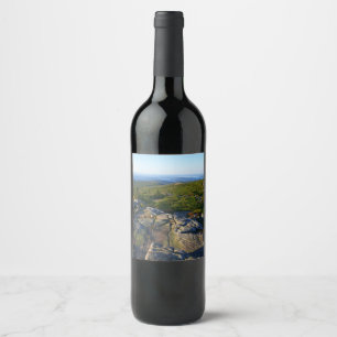 Étiquette Pour Bouteilles De Vin Matin au sommet du mont Cadillac à Acadia