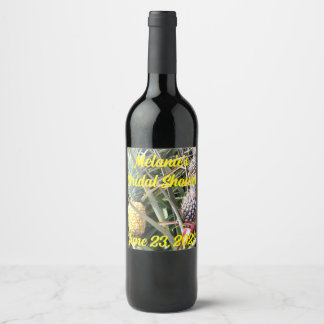 Étiquette Pour Bouteilles De Vin Maui Hawaii Ananas Merci