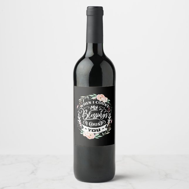 Étiquette Pour Bouteilles De Vin Meilleurs Amis Que Je Te Compte (Devant)
