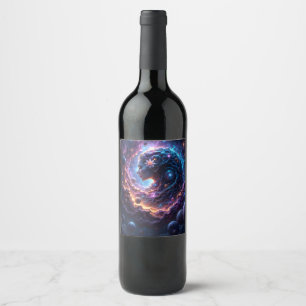 Étiquette Pour Bouteilles De Vin Mère de l'Univers – Celle qui rêve les étoiles.