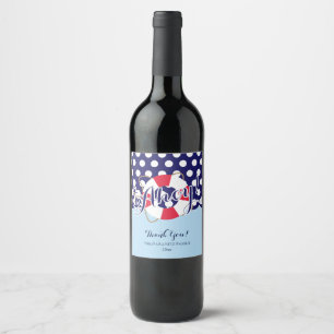 Étiquette Pour Bouteilles De Vin Mignon, oh ! Nautique