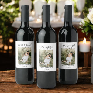 Étiquette Pour Bouteilles De Vin Minimaliste Nous sommes engagés dans l'engagement