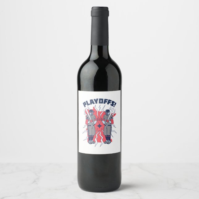 Étiquette Pour Bouteilles De Vin Minnesota Playoff Baseball (Devant)