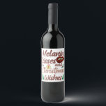 Étiquette Pour Bouteilles De Vin Mme Black Père Noël Melanin Christmas Claus Sista<br><div class="desc">Melanin Kisses voeux de Noël,  Mme Claus,  Black Mme Claus,  Melanin Miss Claus,  Strong Black Père Noël Melanin Noël Claus Hommes</div>