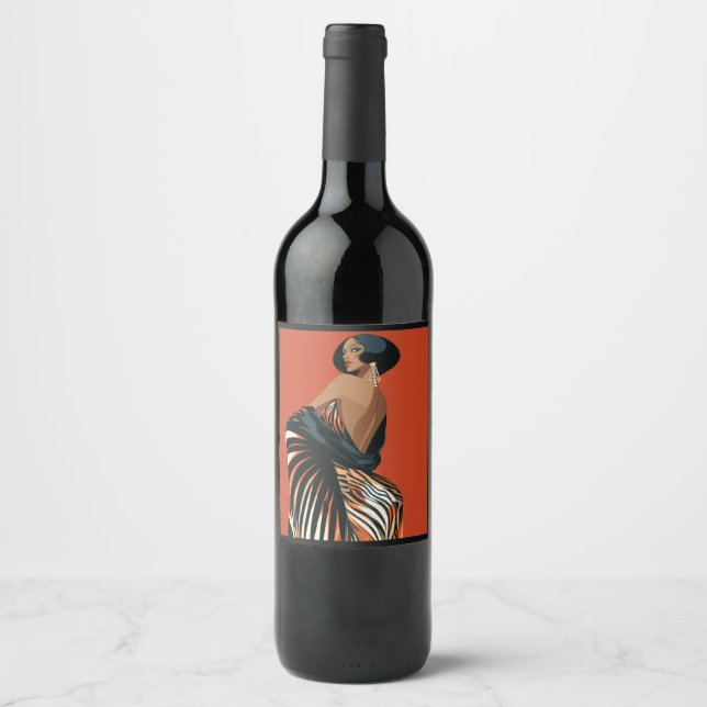 ÉTIQUETTE POUR BOUTEILLES DE VIN MODE #6 (Devant)