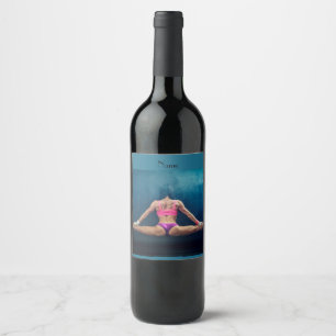 Étiquette Pour Bouteilles De Vin Modèle de condition physique féminine Split Thun