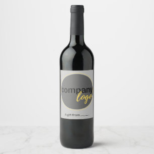 ÉTIQUETTE POUR BOUTEILLES DE VIN MODELE DE LOGO DE SOCIÉTÉ DE CADEAU D'AFFAIRES TEX