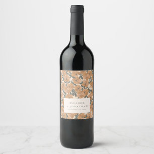 Étiquette Pour Bouteilles De Vin Moderne décoration personnalisée de dîner de répét