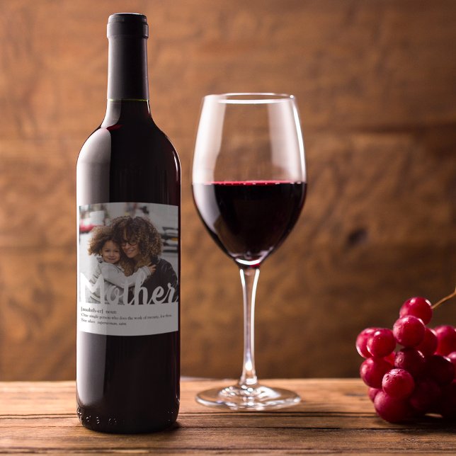 Étiquette Pour Bouteilles De Vin Moderne | Définition De Photo Mère (Créateur téléchargé)