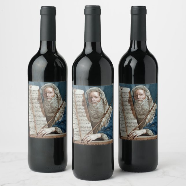 Étiquette Pour Bouteilles De Vin Moïse et les dix commandements (Bouteilles)