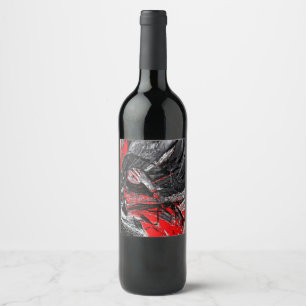Étiquette Pour Bouteilles De Vin Molten Soul