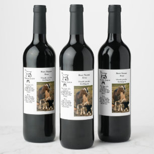 Étiquette Pour Bouteilles De Vin Momma Chèvre Best Nanna Jamais Nom de la photo
