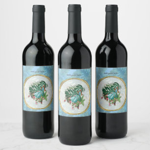 Étiquette Pour Bouteilles De Vin Monde d'Imaginaires lunaires avec une saveur tropi