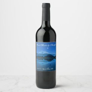 ÉTIQUETTE POUR BOUTEILLES DE VIN MONT SHASTA PAR STARLIGHT