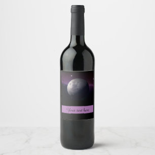 Étiquette Pour Bouteilles De Vin Moon Photo Étiquette de vin personnalisé