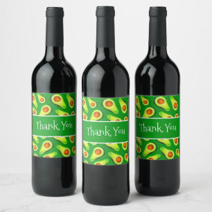 Étiquette Pour Bouteilles De Vin motif aux agrumes de fruits juteux