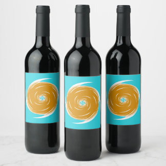 Étiquette Pour Bouteilles De Vin Motif Twirl du sud-ouest