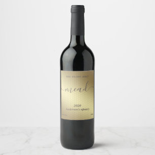 Étiquette Pour Bouteilles De Vin Mousse de peigne au miel moderne