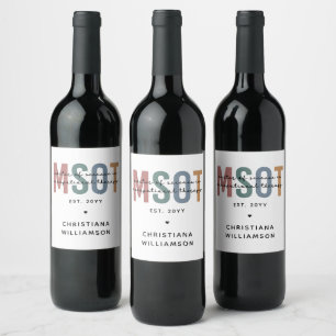 Étiquette Pour Bouteilles De Vin MSOT Maîtrise scientifique en ergothérapie