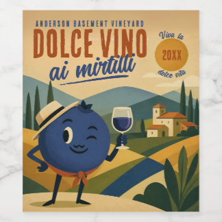 Étiquette Pour Bouteilles De Vin Myrtille italienne myrtilles liqueur maison artisa