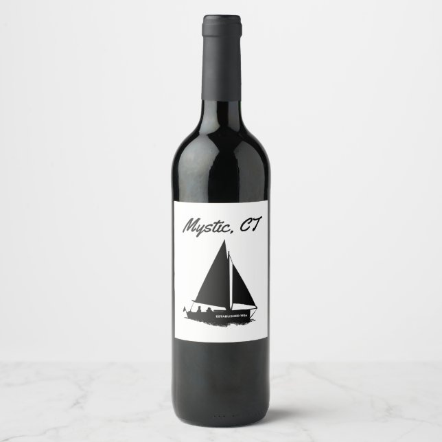 Étiquette Pour Bouteilles De Vin Mystic (Devant)
